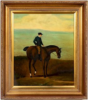 Shipley, Signed English Equestrian Oil on Canvas
