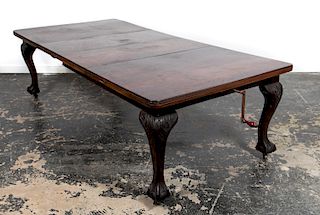 English Chippendale Style Extending Dining Table