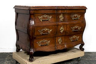 18th Century, Continental Marble Top Commode