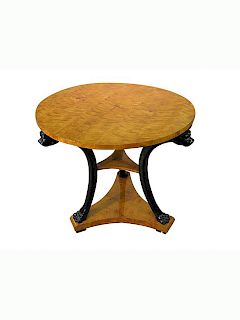 19th Century, Biedermeier Maple Center Table