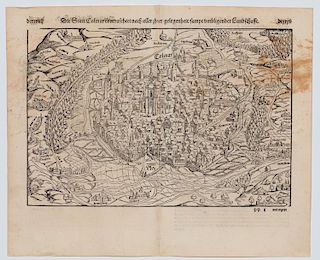 1588 View Of The City Of Colmar Alsace, German