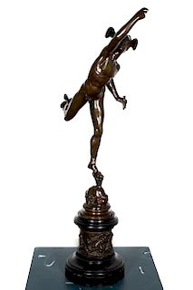 Bronze Figure of "Mercury" After Giambologna