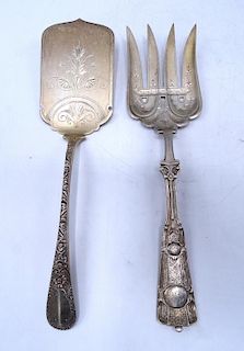 2 STERLING SILVER SERVING PIECES