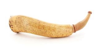 IMPORTANT AND DOCUMENTED ENGRAVED NEW YORK POWDER HORN OF FRIETRICH LEPPERT.