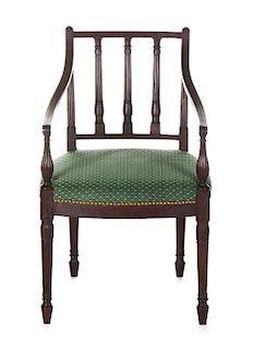 ARM CHAIR ATTRIBUTED TO HENRY CONNELLY (1770 - 1826). PHILADELPHIA, PENNSYLVANIA. MAHOGANY. CIRCA 1800.