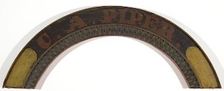 Arched Over Doorway Trade Sign