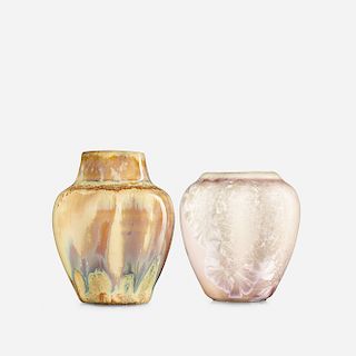 Adelaide Robineau and Mabel Lewis, miniature vase and test vase
