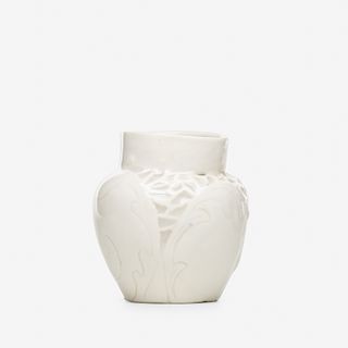 Mary Louise McLaughlin, rare Losanti grain-de-riz (rice grain) vase