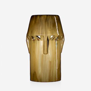 Fulper Pottery, rare cut-out buttressed Vasekraft vase