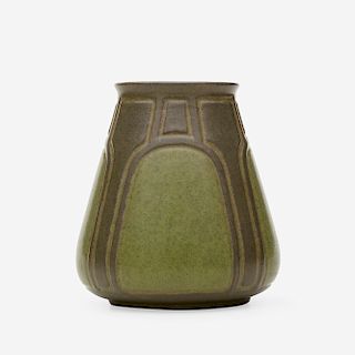 Marblehead Pottery, rare geometric vase