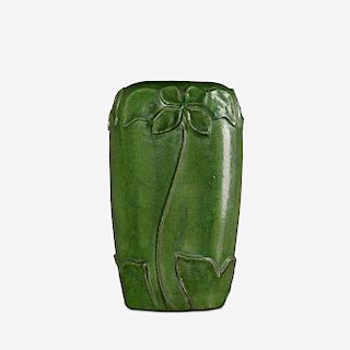 Merrimac Pottery, vase with stylized flowers
