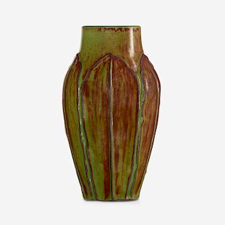 William J. Walley, vase with leaves