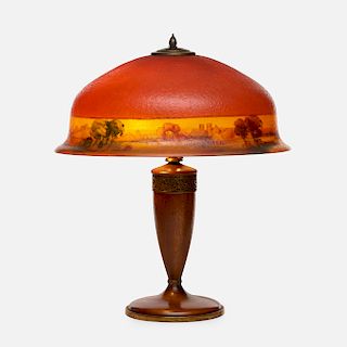 Pairpoint, Berkeley table lamp with Italian landscape scene