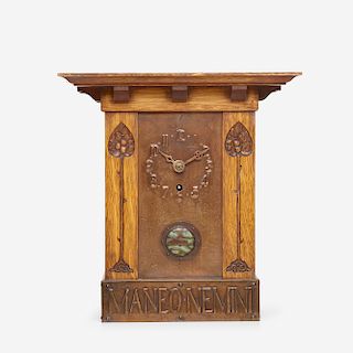 Thomas Justice & Sons, Arts & Crafts mantel clock