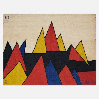 After Alexander Calder, Pyramids tapestry