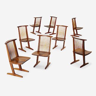 Mira Nakashima, Conoid chairs, set of eight
