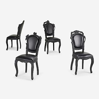 Maarten Baas, Smoke dining chairs, set of four