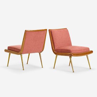 T.H. Robsjohn-Gibbings, lounge chairs model 1702, pair
