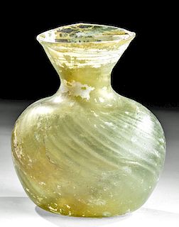 Roman Glass Vessel - Beautiful Sprial Detailing