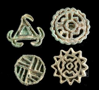 Bactrian / BMAC Bronze Stamps (Group of 4)