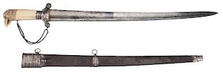 French Silver-Mounted Hunting Sword
