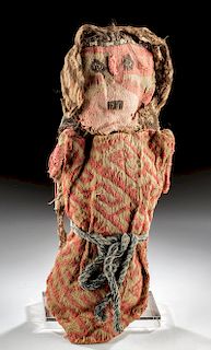 Fine Chancay Polychrome Textile & Fiber Doll