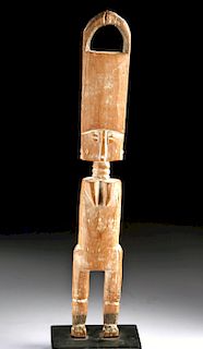 Early 20th C. Ghanian Fante Wood Akua'ba Female Figure