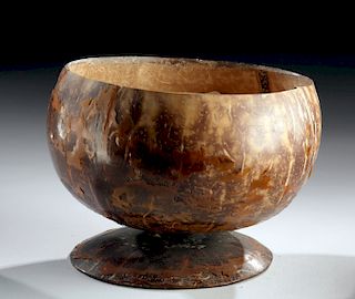 Late 19th C. Hawaiian Coconut Shell Goblet