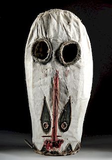 20th C. Papua New Guinea Elema Wood & Cloth Eharo Mask