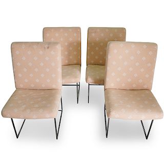 (4 Pc) Milo Baughman x Thayer Coggin Chrome Chairs