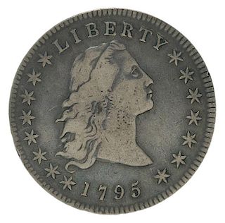 U.S. 1795 Flowing Hair Silver Dollar