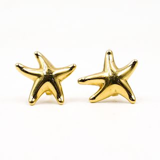 Elsa Peretti By Tiffany and Co. 18k Gold Earrings