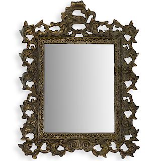 Victorian Gilded Bronze Hanging Mirror