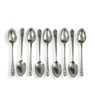 (9 Pc) "Spring Glory" Sterling Silver Spoons