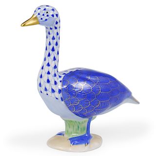 Herend Painted Porcelain Duck Figurine