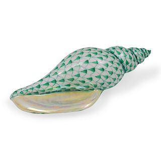Herend Porcelain Fishnet Iridescent Shell