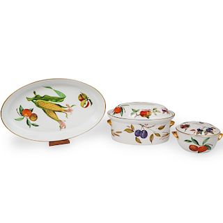 (3 Pc) Royal Worcester Porcelain Dinnerware