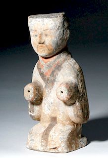 Fine Chinese Han Dynasty Pottery Attendant