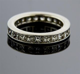 Platinum Diamond 3.30ctw Eternity Band Ring