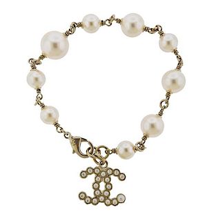 Chanel Costume Pearl Bracelet 