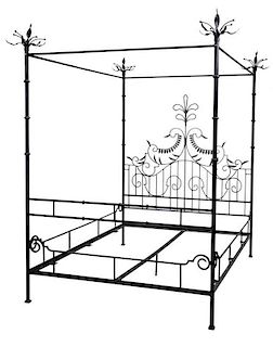 Baker Wrought Iron Four-Poster