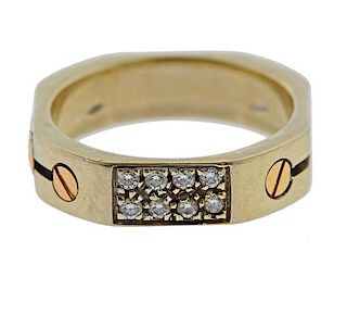Baraka 18k Gold Diamond Band Ring 