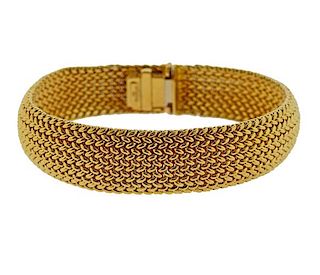 Tiffany &amp; Co Somerset 18k Gold Bracelet 