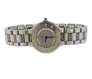 Must de  Cartier 21 Stainless Steel Watch 