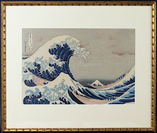 The Great Wave Off Kanagawa, After Hokusai.
