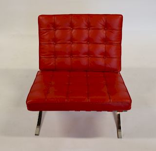 Vintage And Fine Quality Barcelona Style Chair.