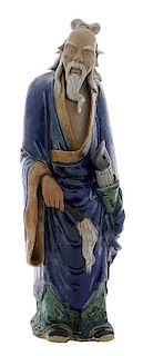 Glazed Mudware Figure of Standing