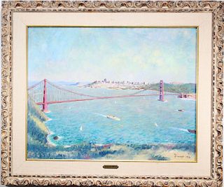 Fortunato Figone (1901-1982) "Golden Gate Brige"