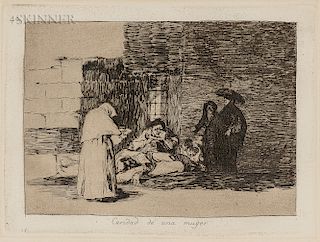 Francisco José de Goya y Lucientes (Spanish, 1746-1828)  Caridad de una Muger