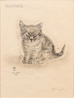 Léonard Tsuguharu Foujita (French/Japanese, 1886-1968)  Five Plates from Book of Cats